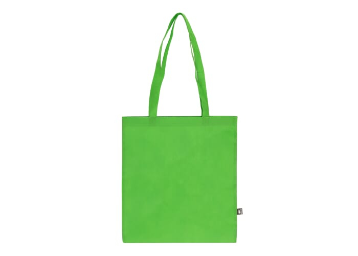 Sac personnalisable rPET non tissé 75g anses longues Vert clair